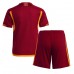 AS Roma Dětské Oblečení Domácí Dres 2023-24 Krátkým Rukávem (+ trenýrky)